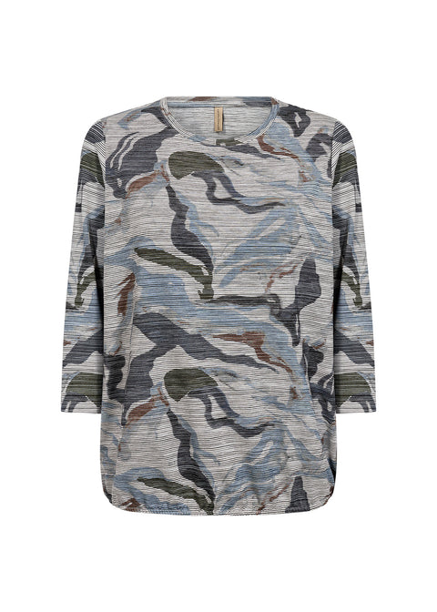 Galina Abstract Print Top