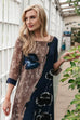 Dee Poppy Print Double Layer Dress