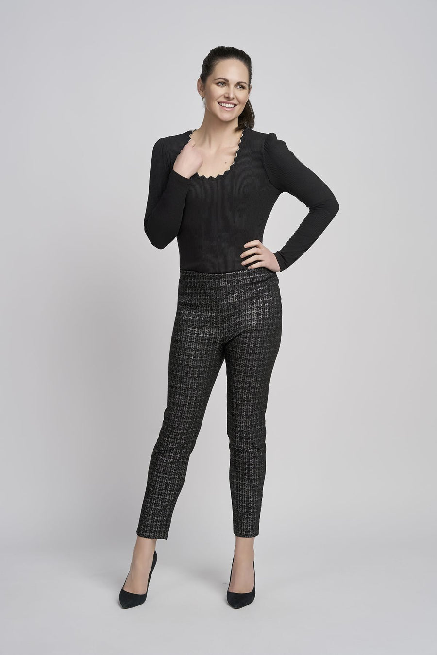 High Waisted Eden Ankle Grazer Jeans Petite Skinny Ankle Grazer