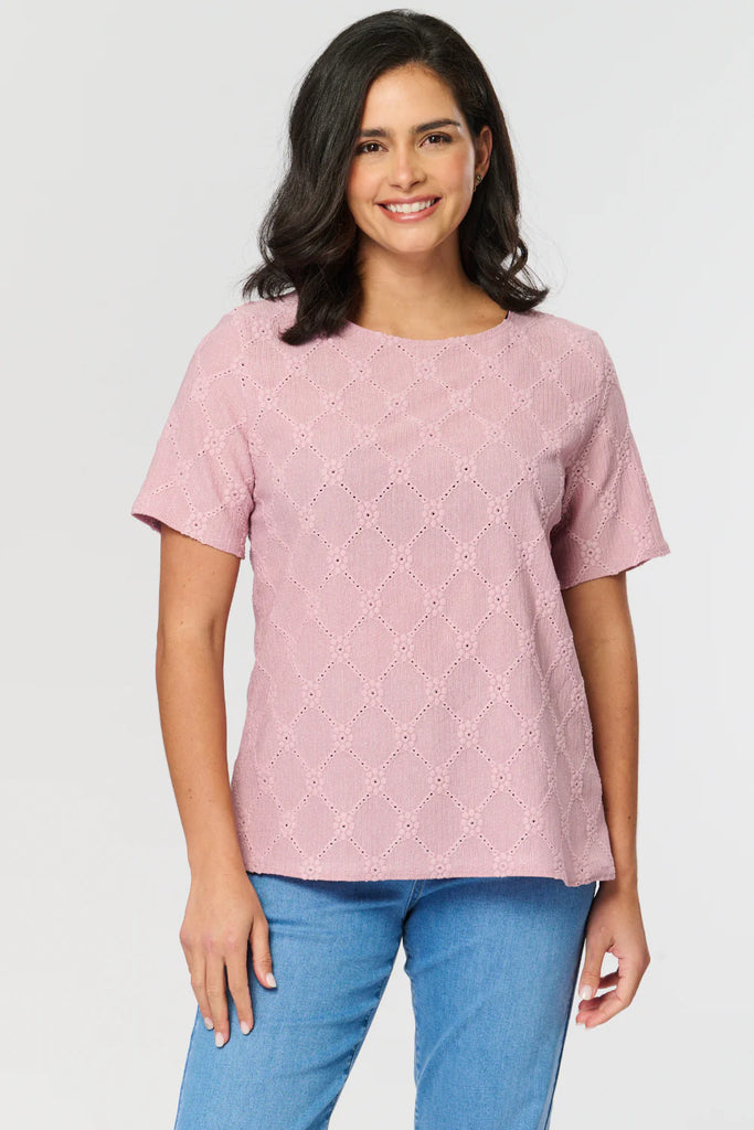 Riley Broderie Anglaise Dressy Tee