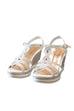 Wendy Diamanté Wedge Sandals