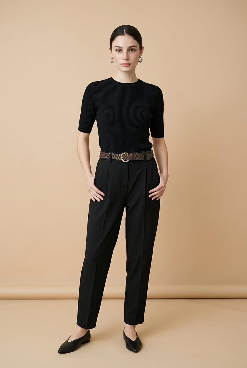 Lyra Soft Touch Belted Trousers
