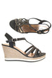 Wendy Diamanté Wedge Sandals