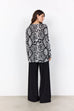 Biara Snake Print Fleece Top