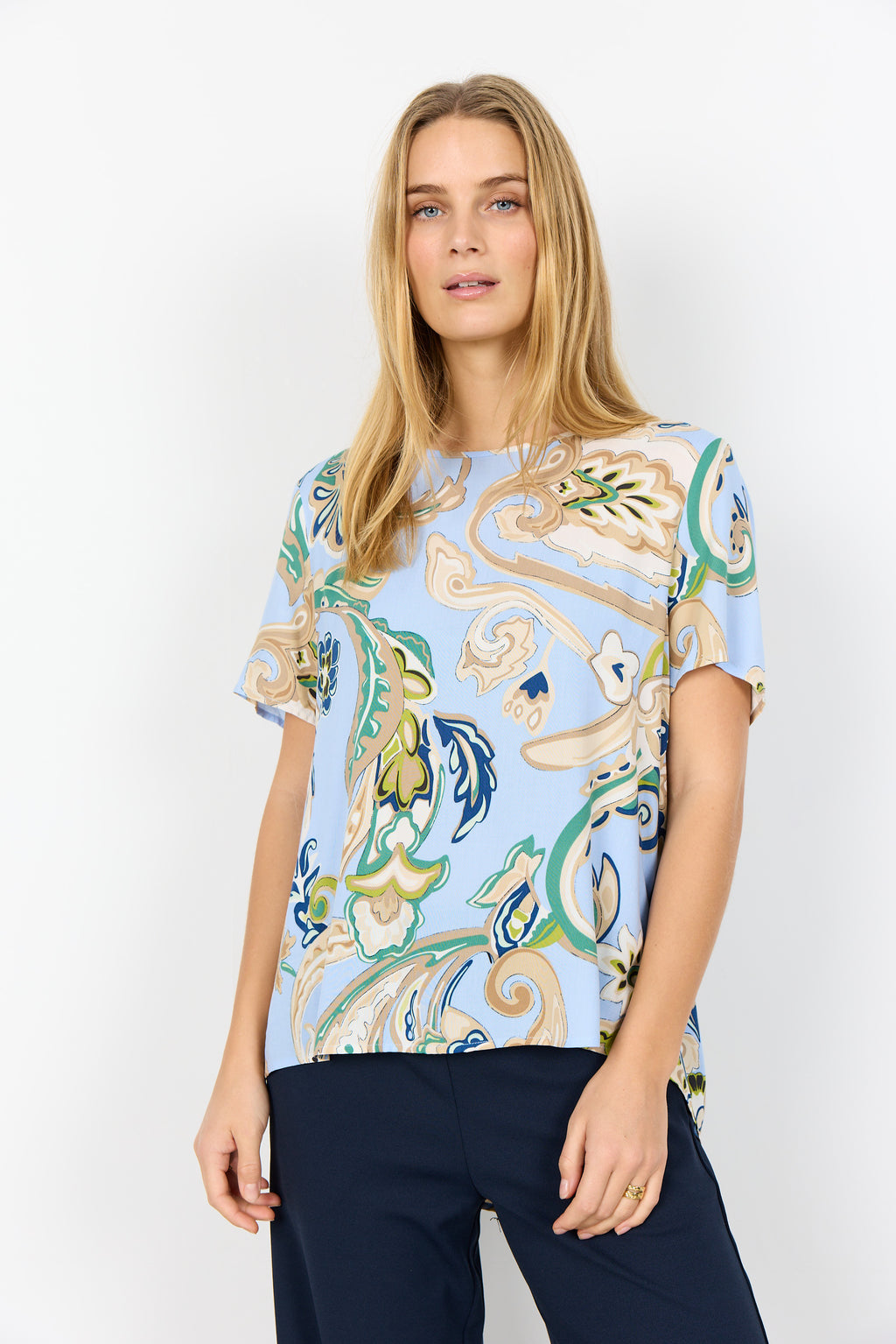 Casja Paisley Print Top