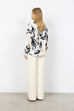 Cate Floral Abstract Notch Neck Shirt