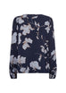 Hamida Floral Print Dressy Top