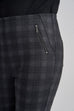 Eden Pull On Large Check Brushed Trousers