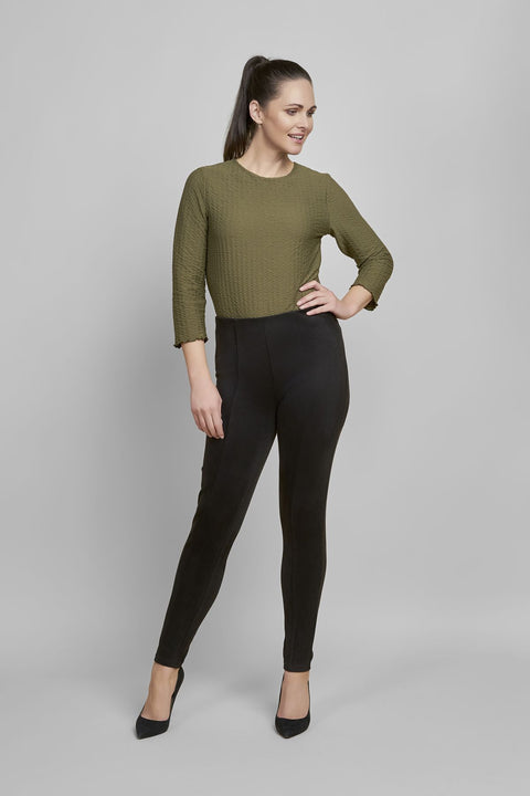Suzie Suedette Pull-On Trousers