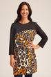 Sabine Animal Print Tunic Top