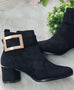 Sara Stylish Buckle Detail Chelsea Boot