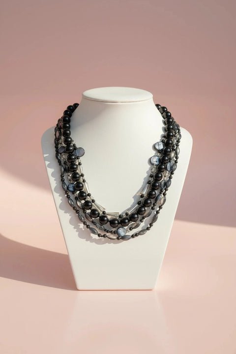 Mila Layered Boho Beaded Necklace