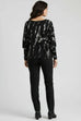 Jodie Abstract Print Batwing Top