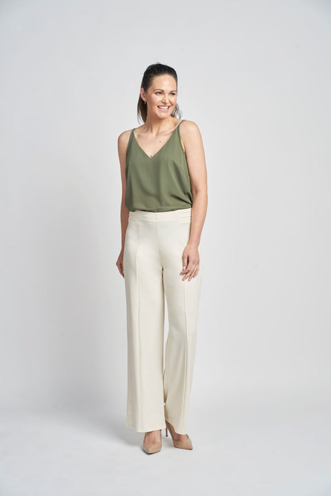 Beth Wide Leg Jersey Trousers