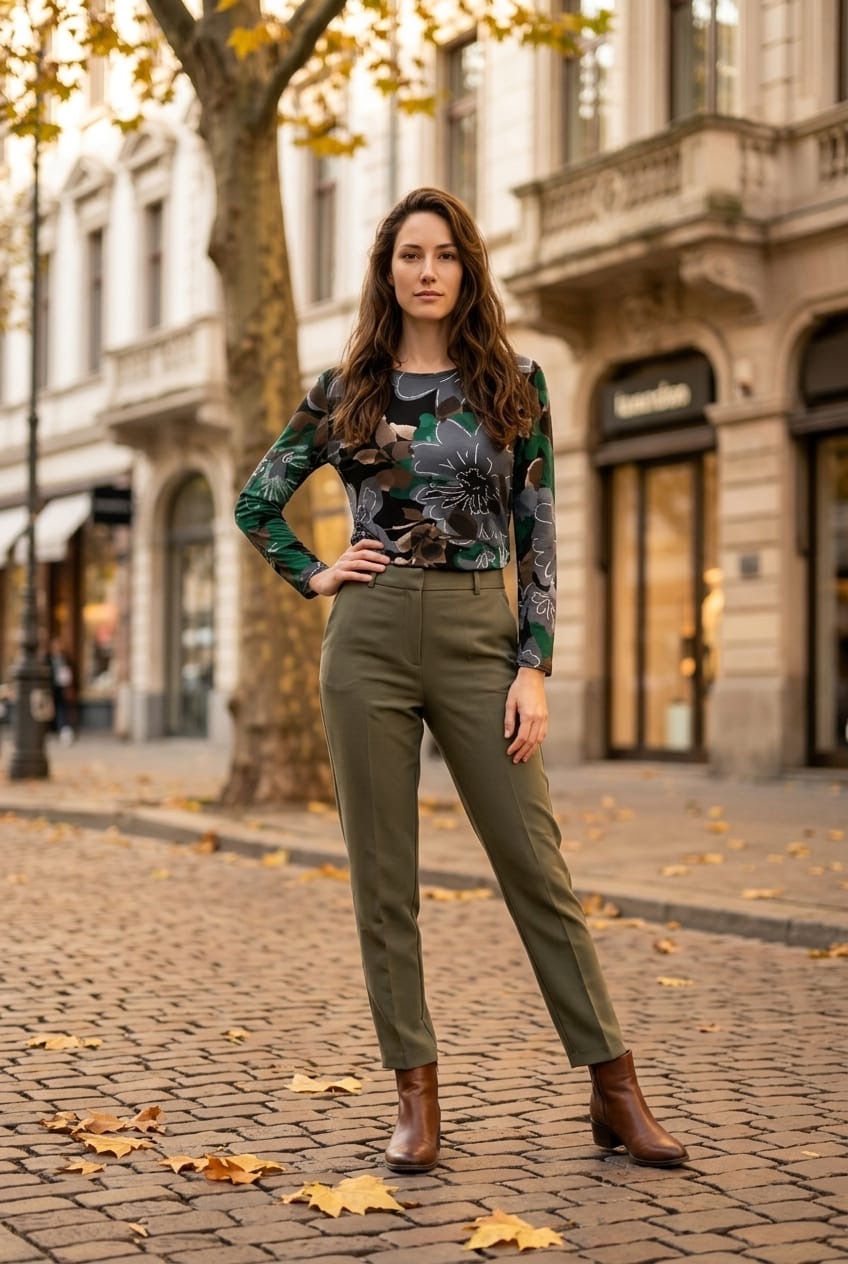 Reece Floral Print Dressy Top