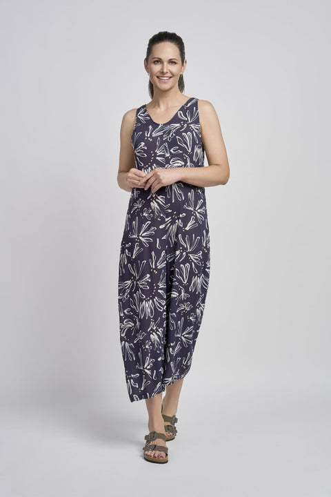 Lizzie Leaf Print Jumpsuit