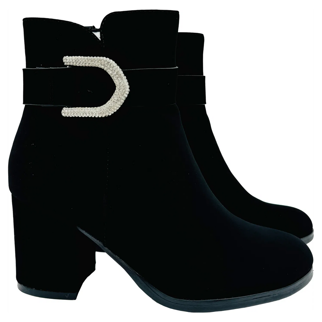 Farrol Diamanté Buckle Detail Boot