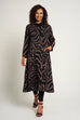 Maylene Abstract Wave Print Dress