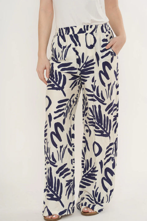 Wrenley Abstract Leaf Trousers