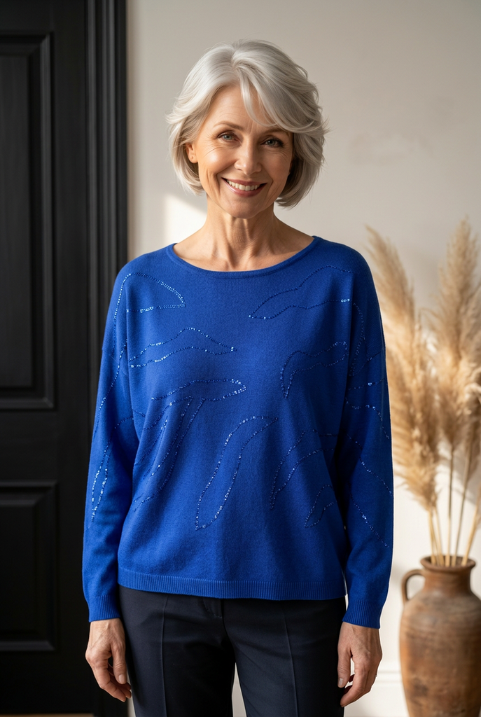 Tilly Abstract Sequin Knit