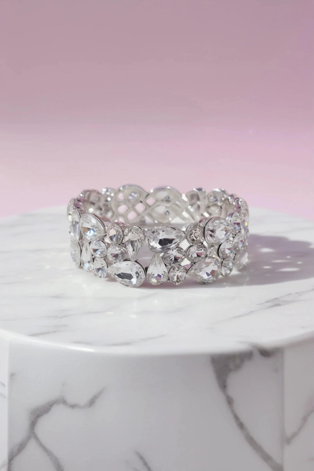 Angelica Teardrop Stretchy Crystal Bracelet