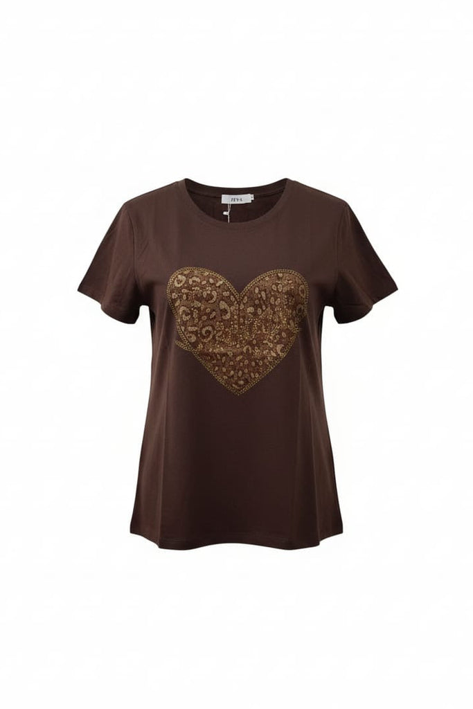 Shelly Textured Heart Tee