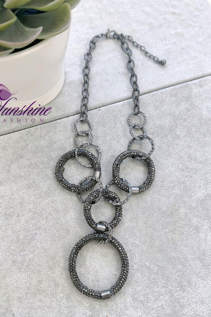 Emilia Multi Ring Necklace