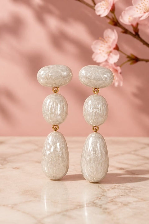 Mara Marble Drop Earrings