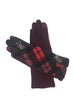 Connie Check Patterned Gloves