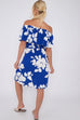 Reagan Abstract Print Bardot Dress