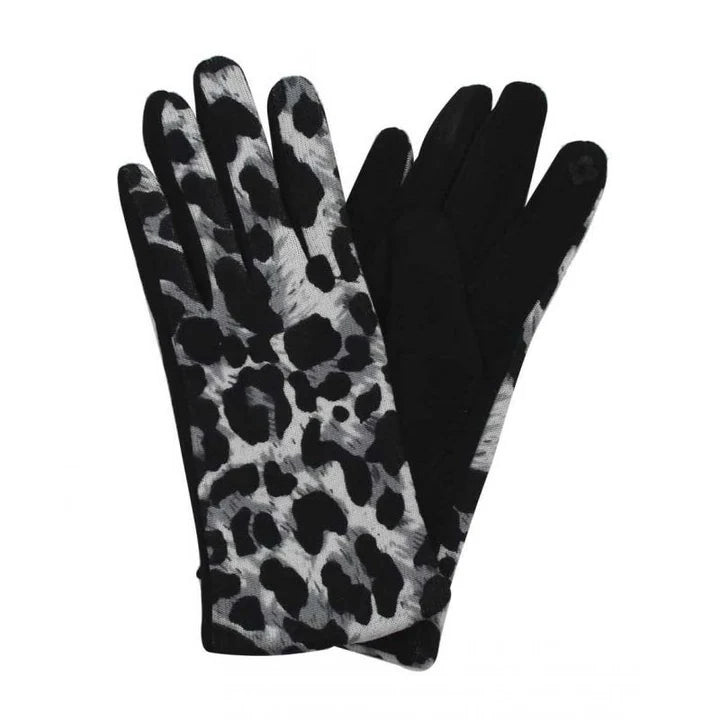 Linzie Leopard Print Gloves