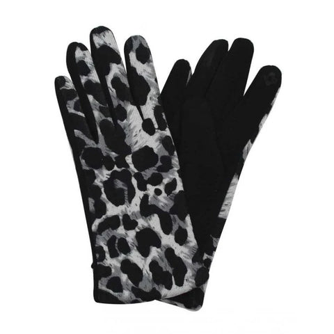 Linzie Leopard Print Gloves