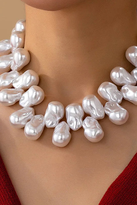 Minny Chunky Pearl Necklace