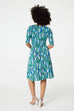 Kathryn Abstract Wave Print Dress