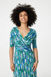 Kathryn Abstract Wave Print Dress