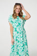 Kiki Retro Flower Maxi Dress