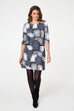 Charlotte Abstract Shift Dress