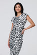 Fifi Animal Print Tulip Hem Dress