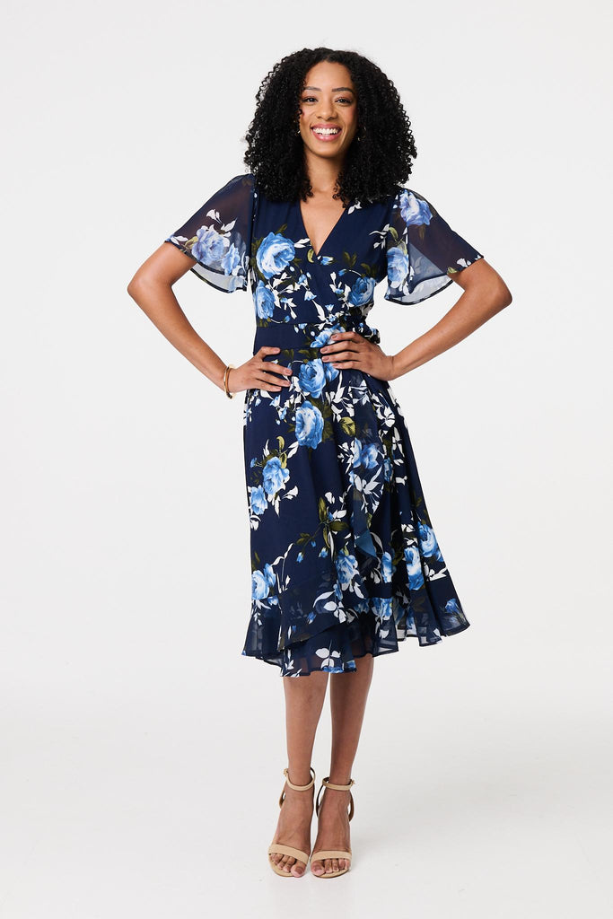 Paula Floral Print Midi Dress