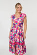 Bryony Geometric Print Midi Dress