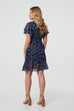 Marlie Abstract Print Wrap Dress
