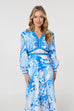 Celia Chinoiserie Print Maxi Dress