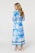 Celia Chinoiserie Print Maxi Dress