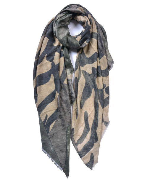 Rita Water Ripple Print Scarf