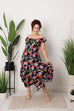 Claire Multi Floral Print Midaxi Dress