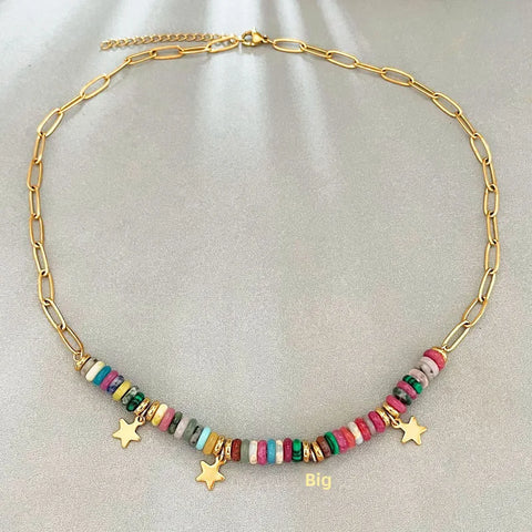 Donna Bead Star Necklace