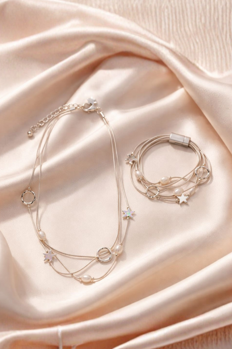 Tiffany Layered Pearl Set