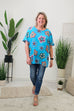 Harlyn Retro Floral Print Cotton Top