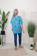 Harlyn Retro Floral Print Cotton Top