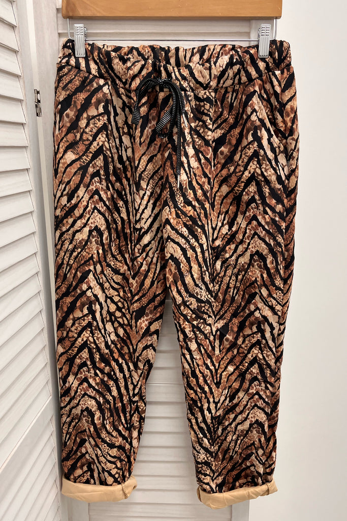 Tiger hot sale print joggers